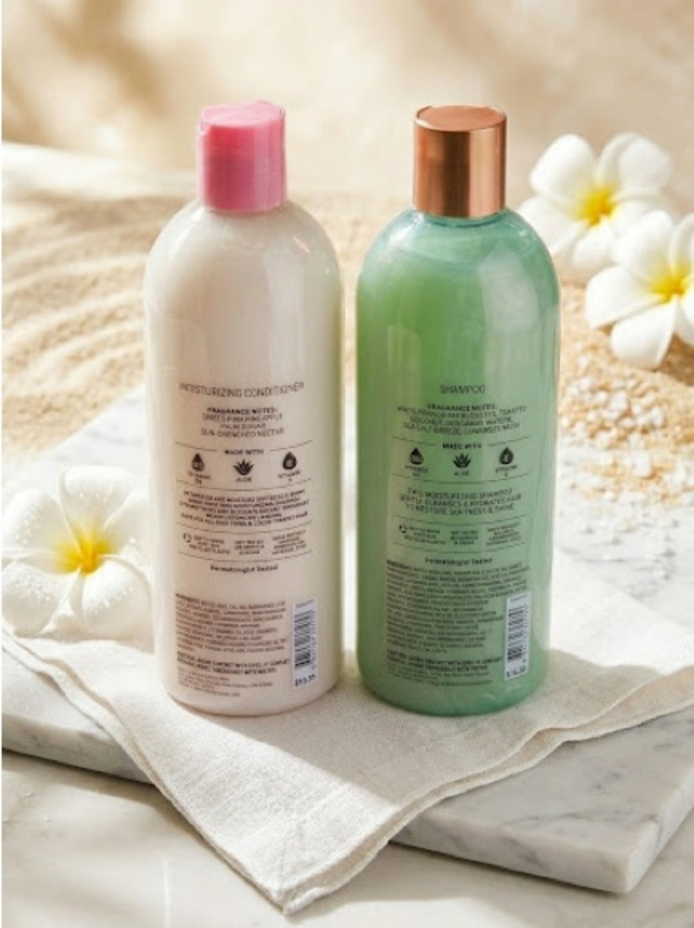 At The Beach Shampoo & Pink Pineapple Sunrise Conditioner BBW NEW Sealed HFT - Picture 2 of 7